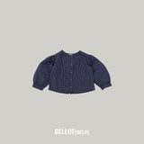 ［BELLOT］Milk check blouse