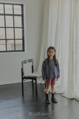 ［BELLOT］Milk check blouse