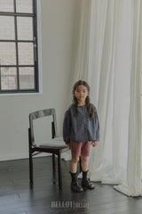 ［BELLOT］Milk check blouse