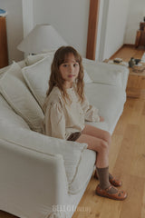［BELLOT］Milk check blouse