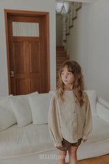 ［BELLOT］Milk check blouse