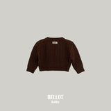 ［BELLOT］Bebe cocoa knit