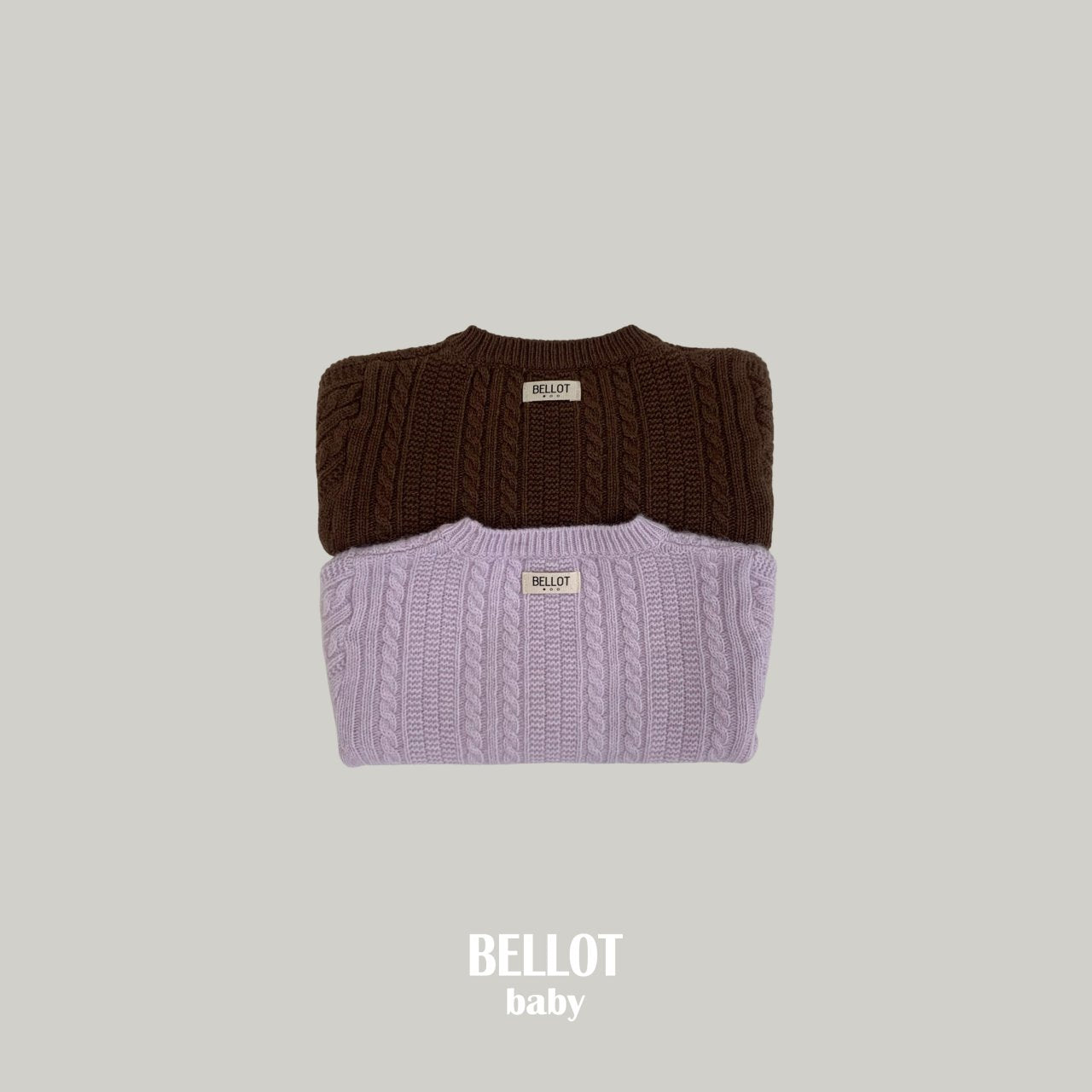 ［BELLOT］Bebe cocoa knit