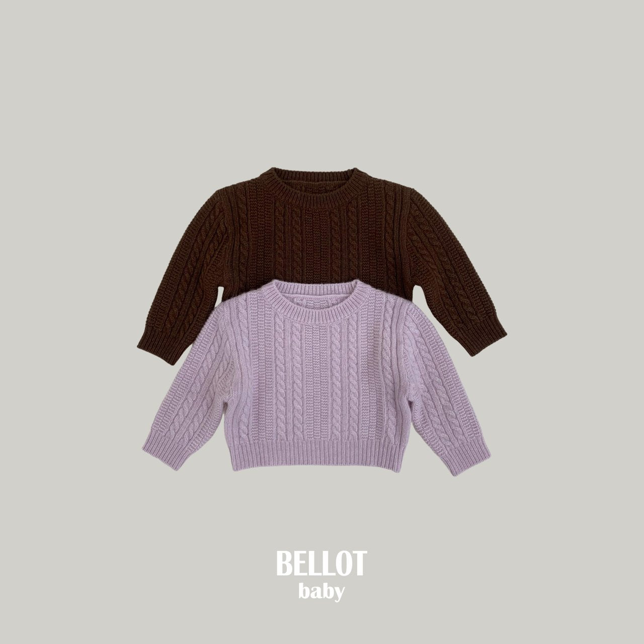 ［BELLOT］Bebe cocoa knit