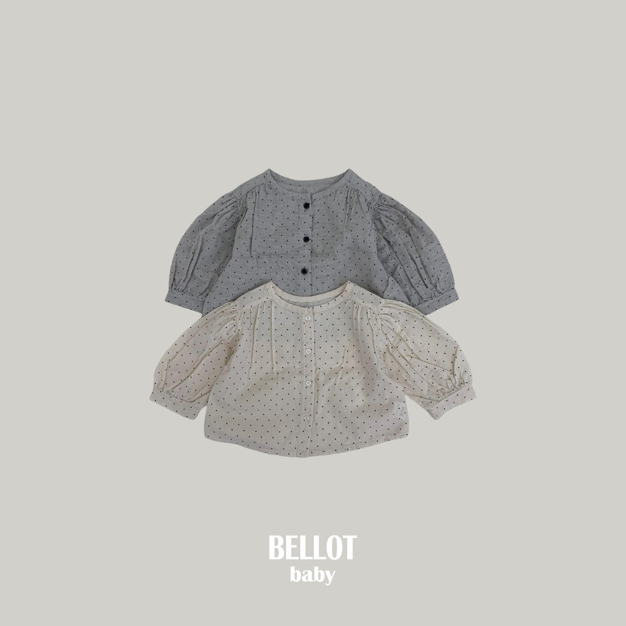 ［BELLOT］Bebe bonbon dot blouse