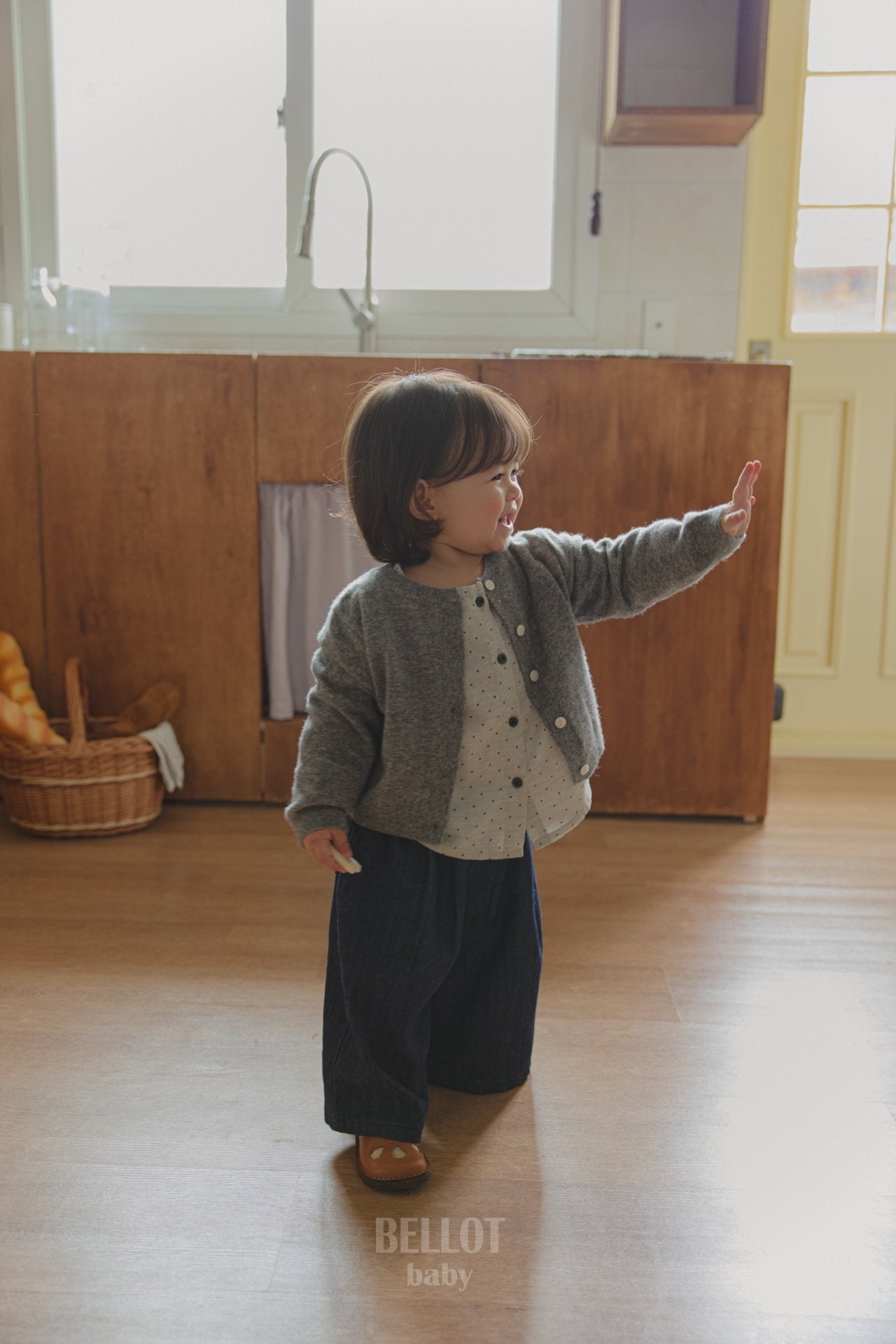 ［BELLOT］Bebe bonbon dot blouse
