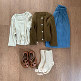 ［BELLOT］Bebe caramel rib tee
