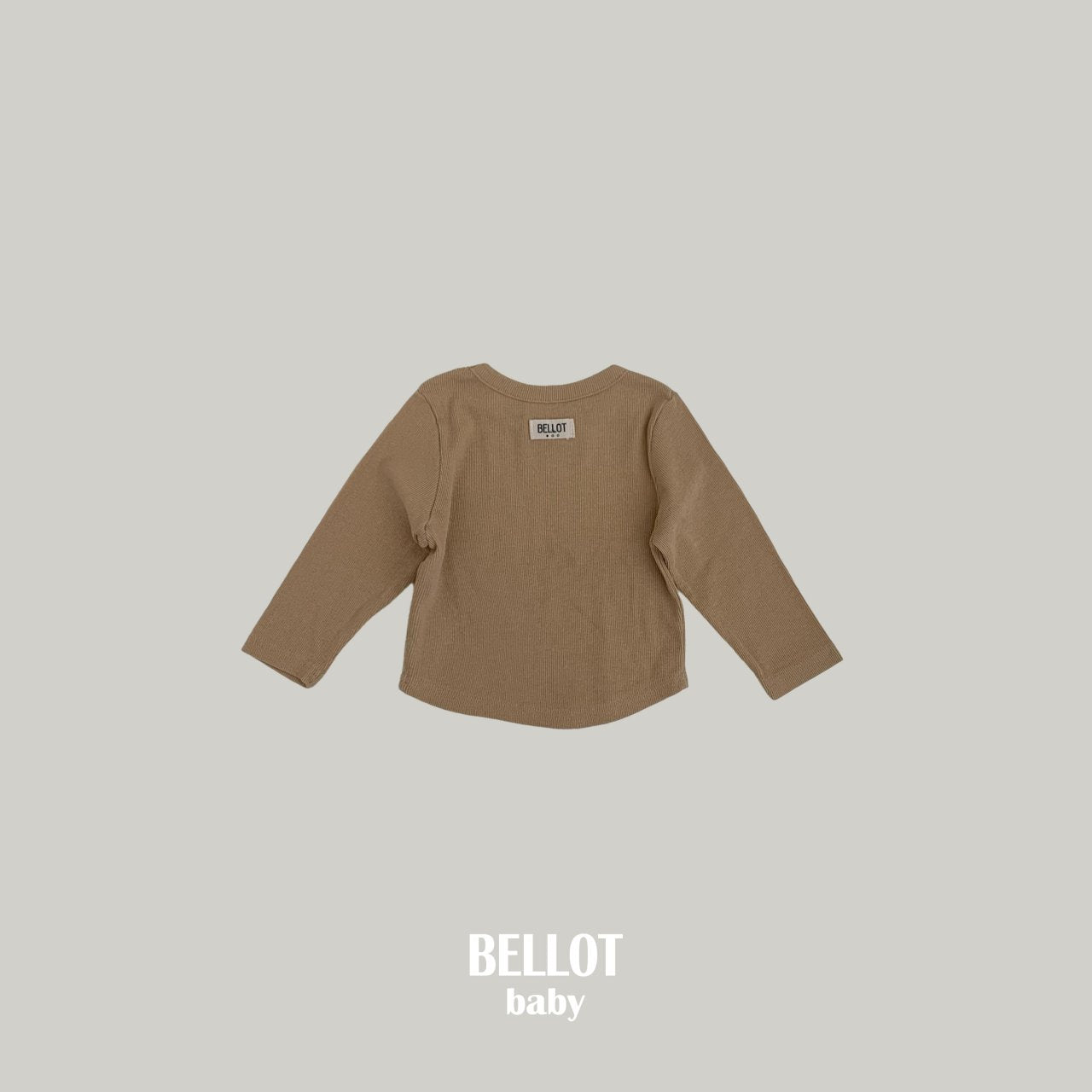 ［BELLOT］Bebe caramel rib tee