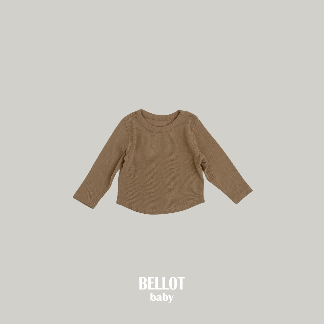 ［BELLOT］Bebe caramel rib tee