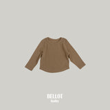 ［BELLOT］Bebe caramel rib tee