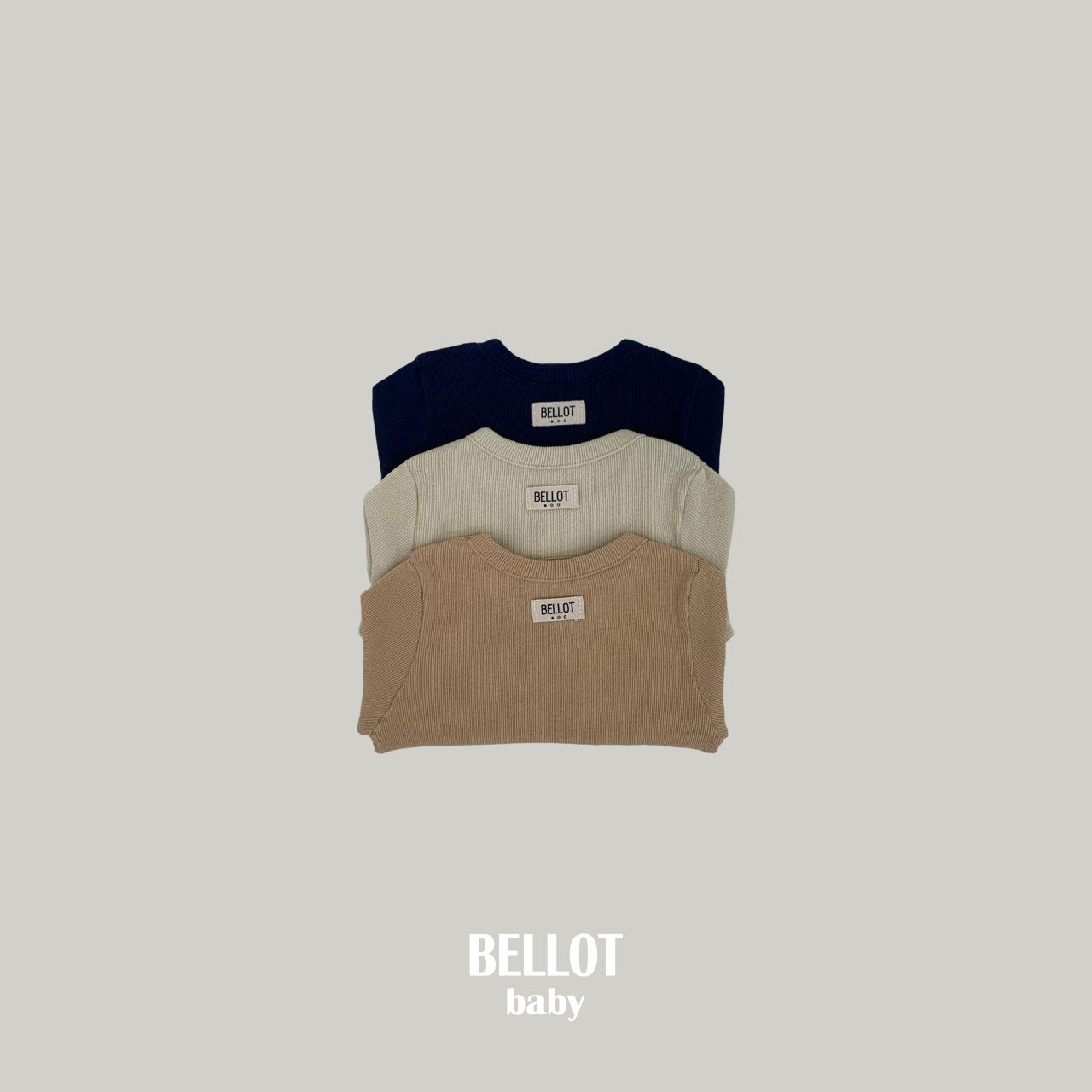 ［BELLOT］Bebe caramel rib tee