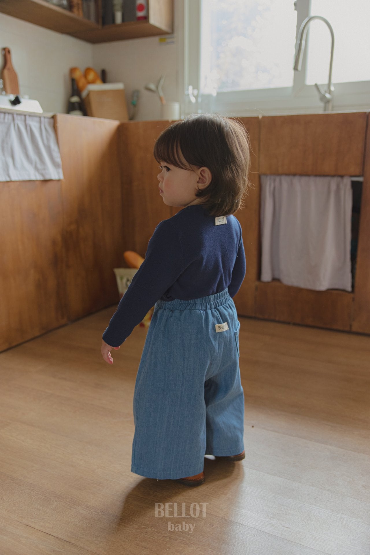 ［BELLOT］Bebe caramel rib tee