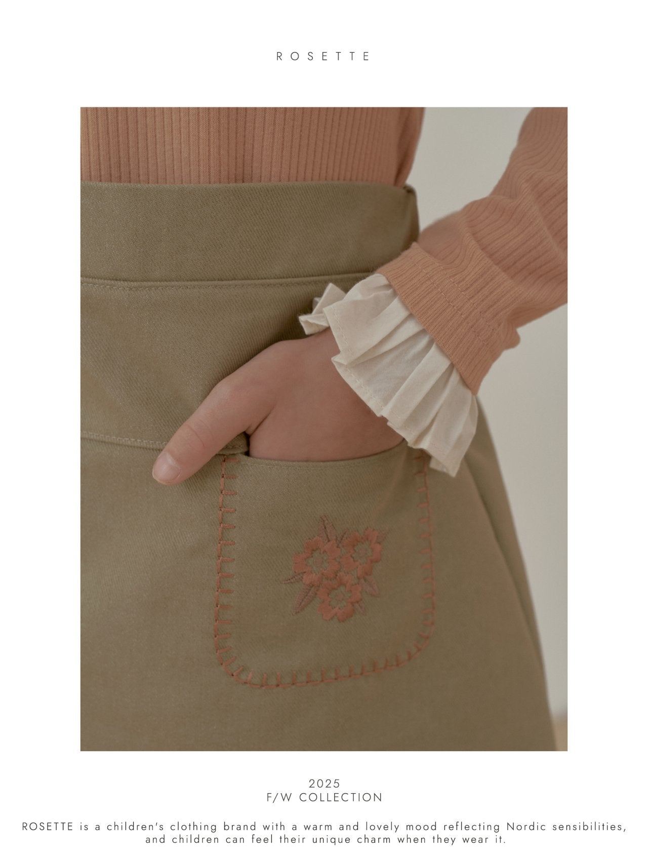 ［ROSETTE］Vivi embroidery skirt