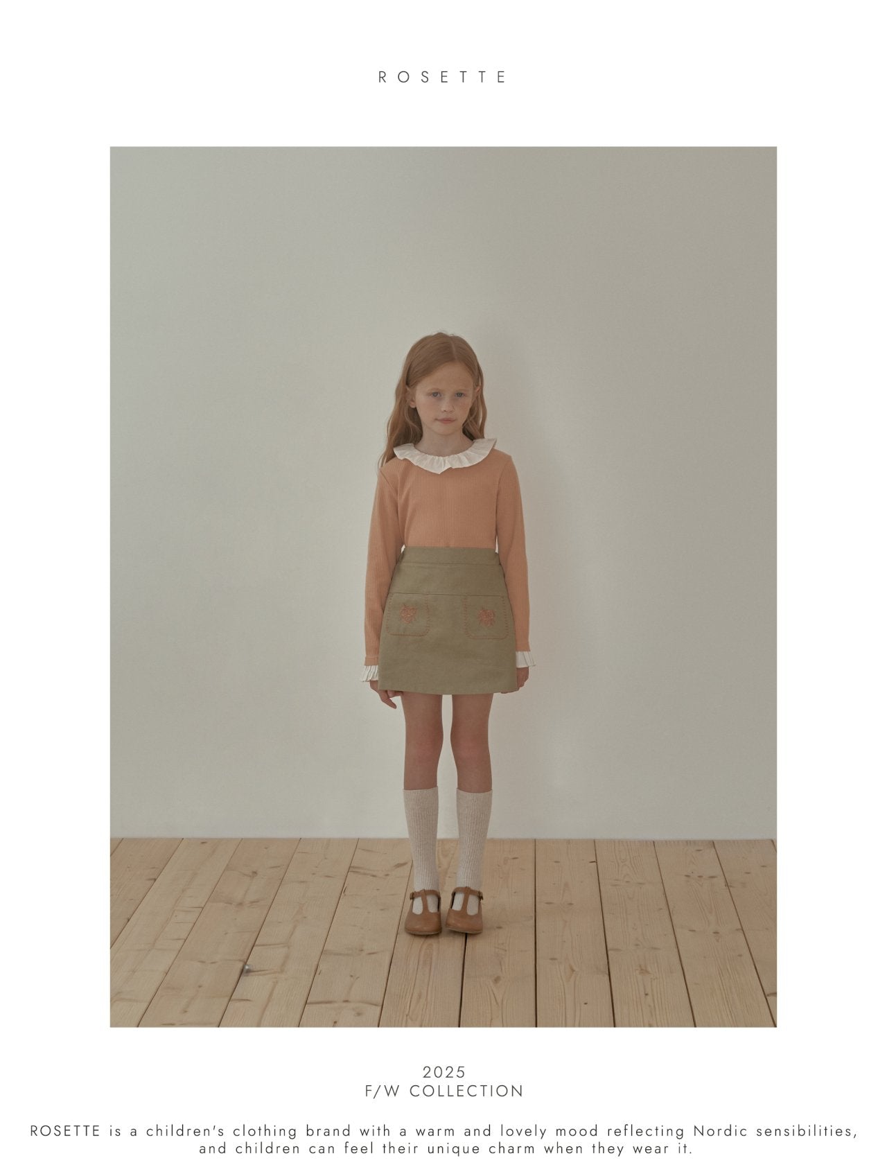 ［ROSETTE］Vivi embroidery skirt