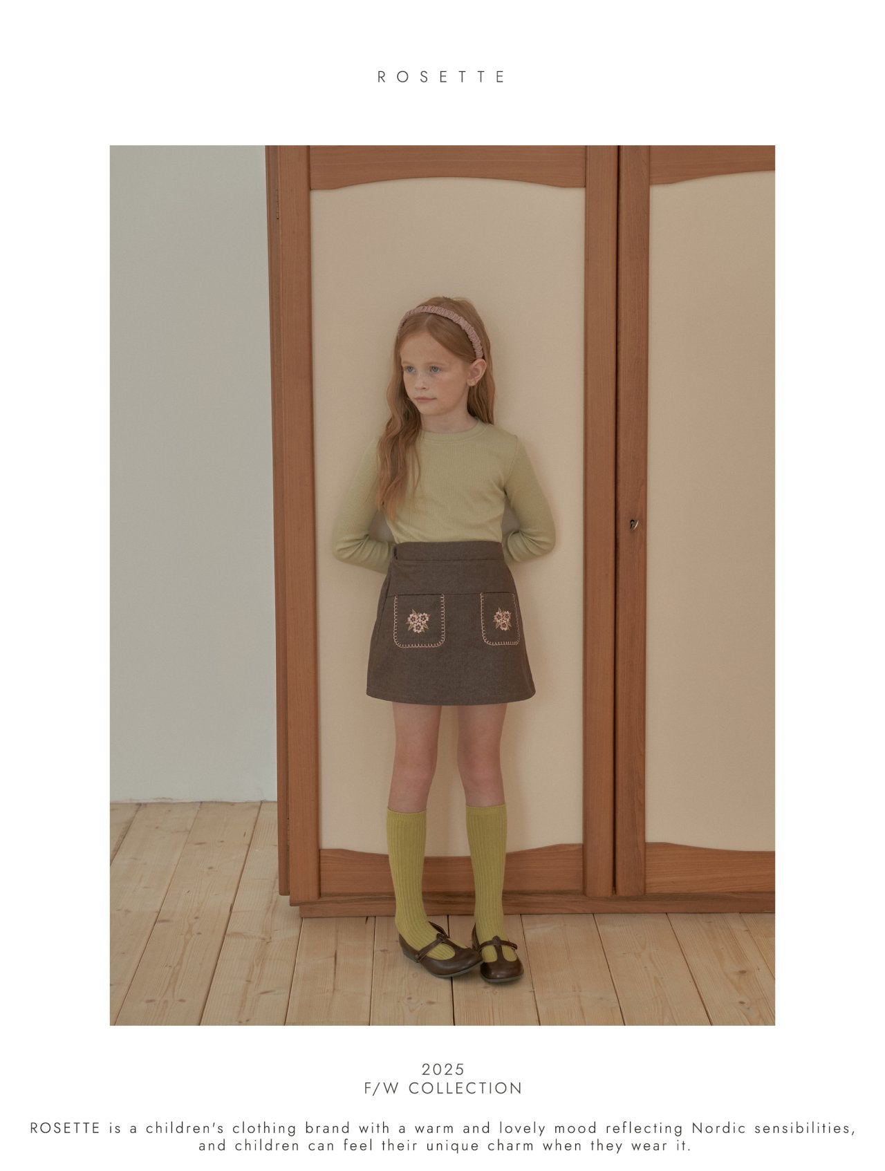 ［ROSETTE］Vivi embroidery skirt