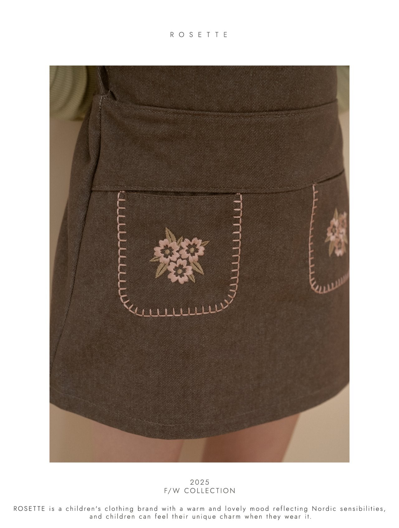 ［ROSETTE］Vivi embroidery skirt