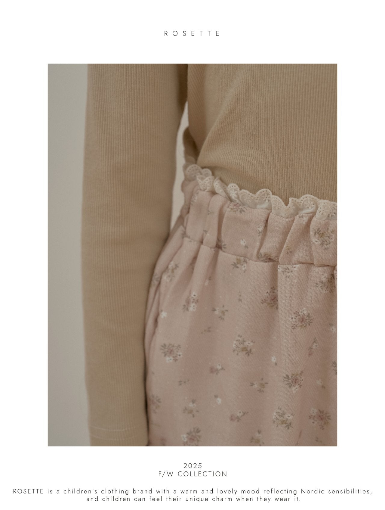 ［ROSETTE］Momo flower pants
