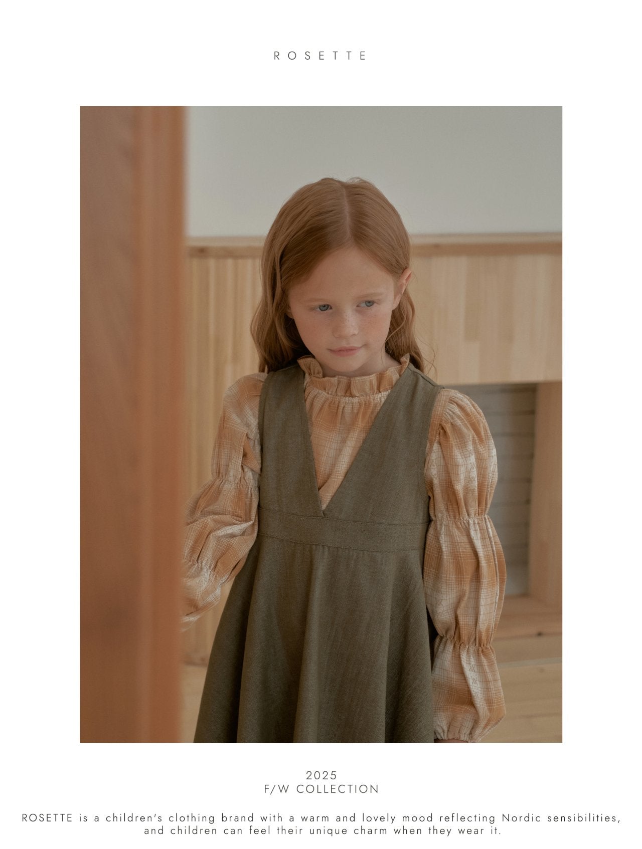 ［ROSETTE］Janne check blouse