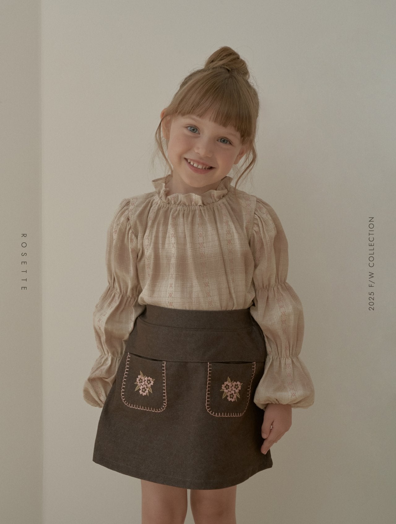 ［ROSETTE］Janne check blouse