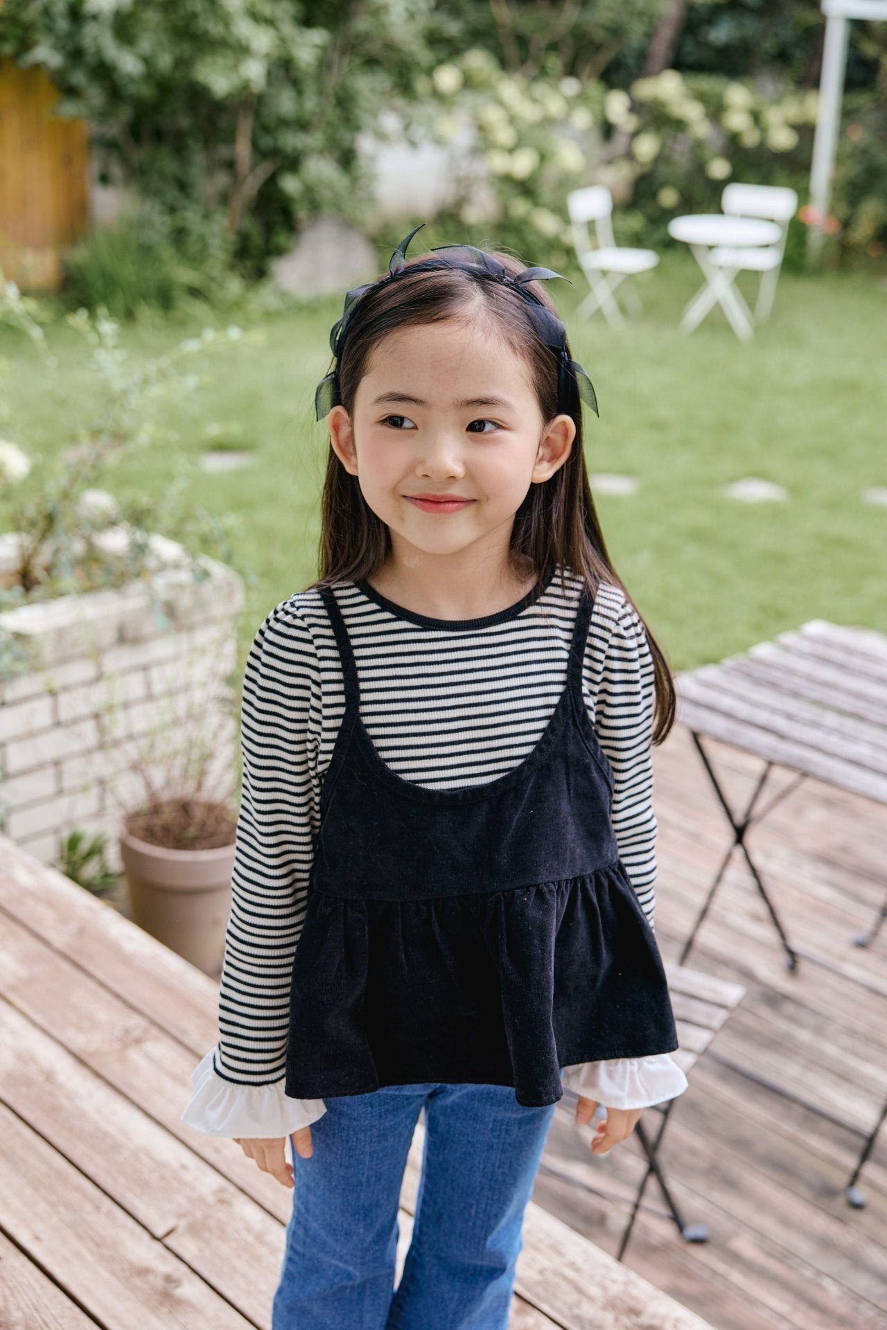 ［mon Atelier］Once stripe tee