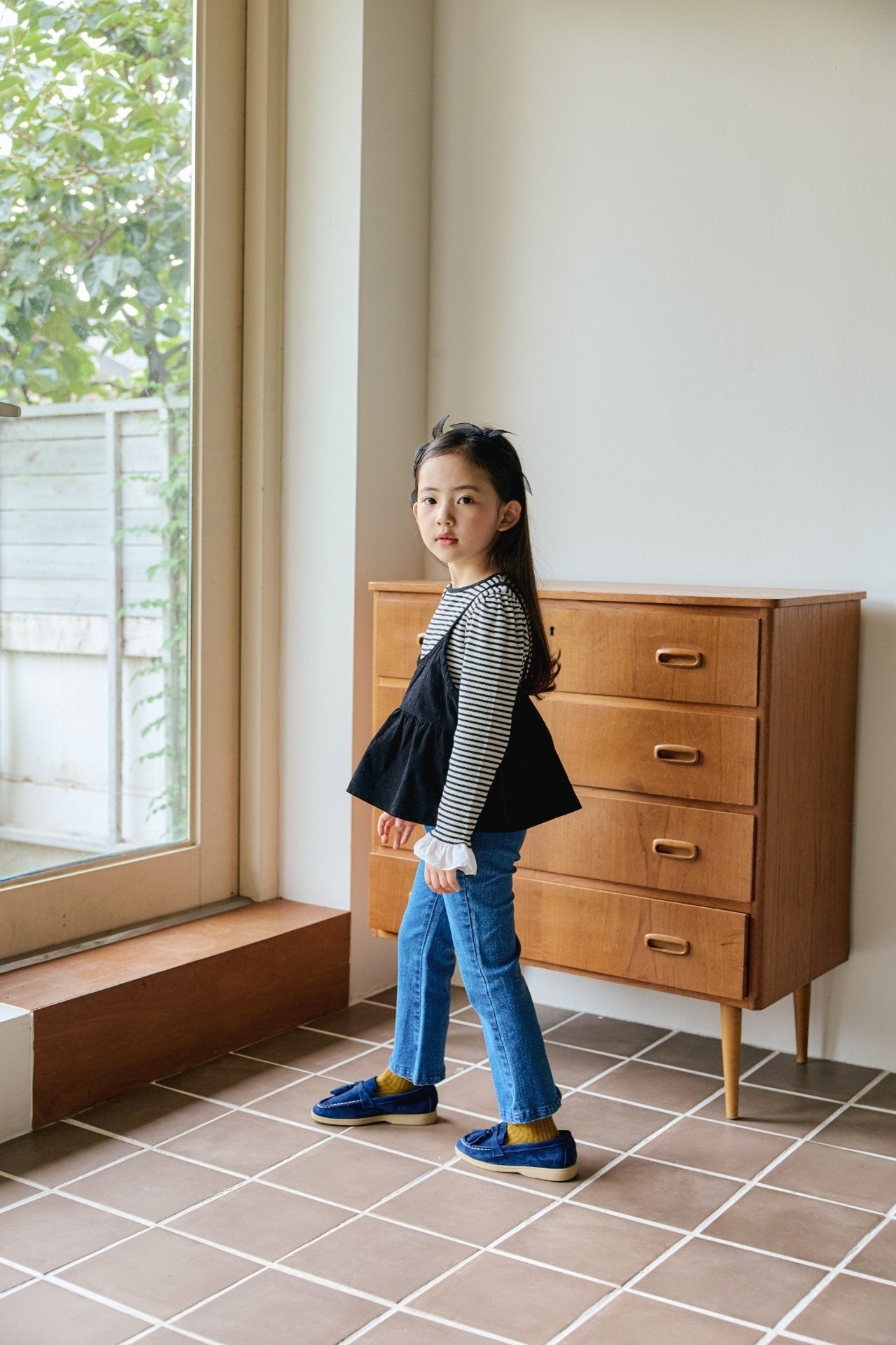 ［mon Atelier］Once stripe tee