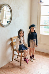 ［mon Atelier］Frill knit top
