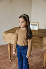 ［mon Atelier］Frill knit top