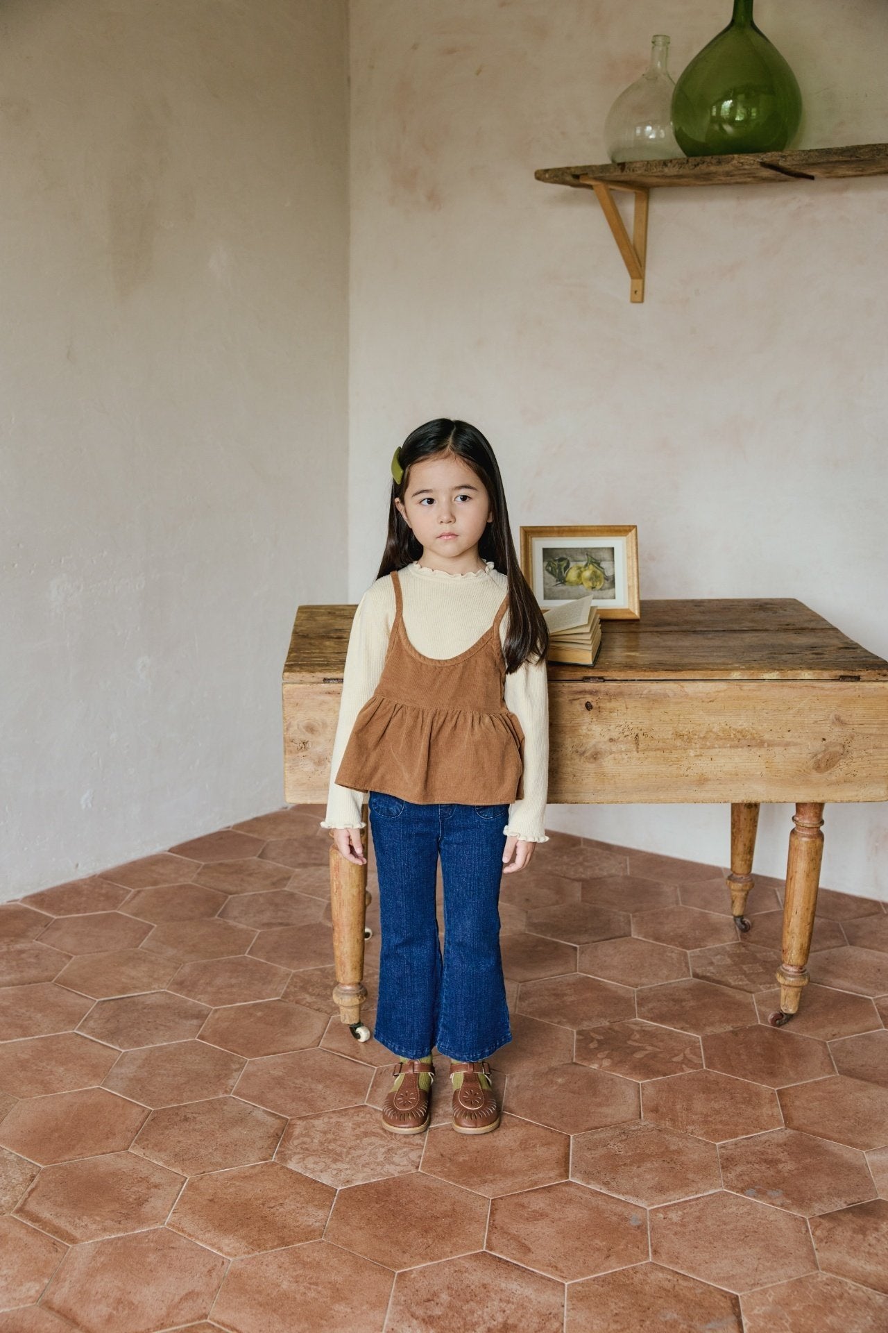 ［mon Atelier］Frill knit top