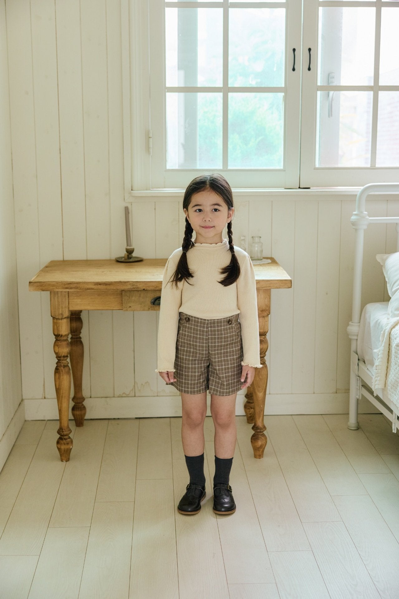 ［mon Atelier］Frill knit top