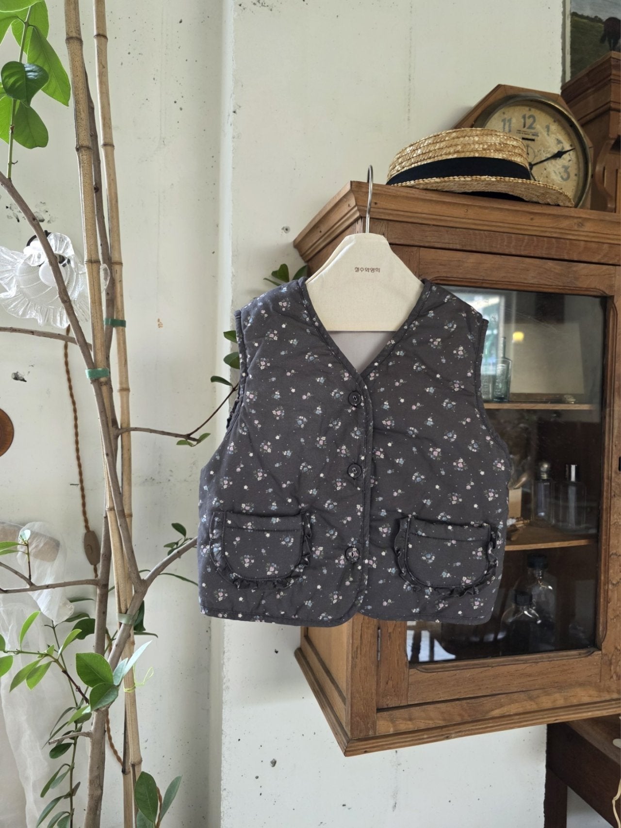 ［mon Atelier］Floral vest