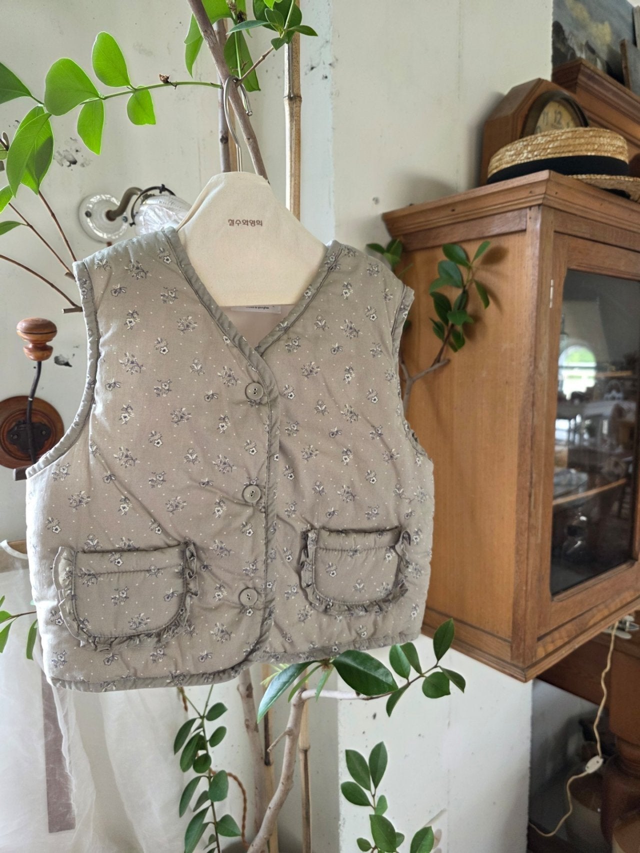 ［mon Atelier］Floral vest