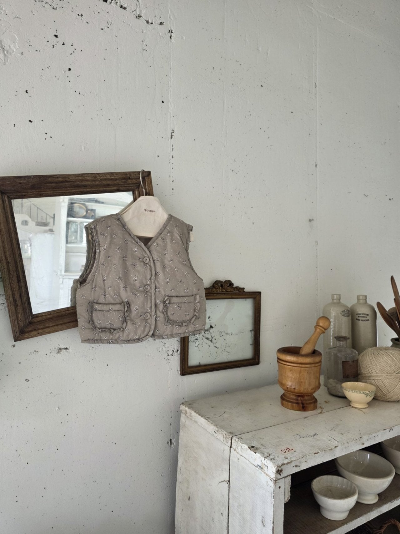 ［mon Atelier］Floral vest