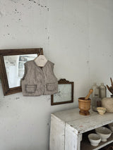 ［mon Atelier］Floral vest