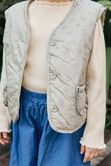 ［mon Atelier］Floral vest