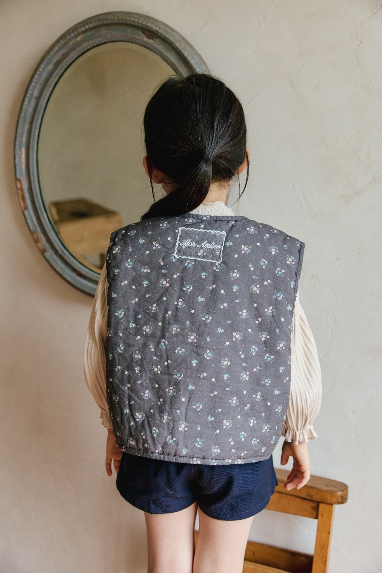 ［mon Atelier］Floral vest