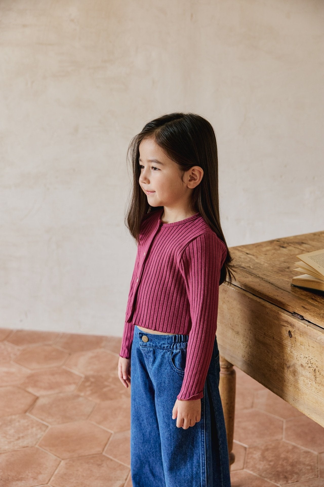 ［mon Atelier］Crop cardigan