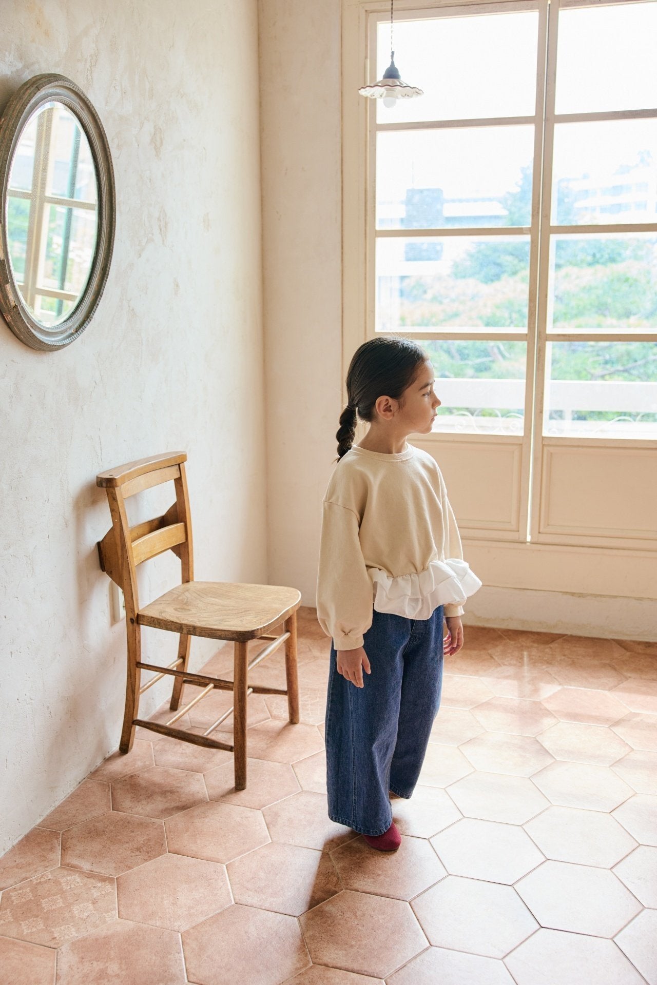 ［mon Atelier］Widen denim pants