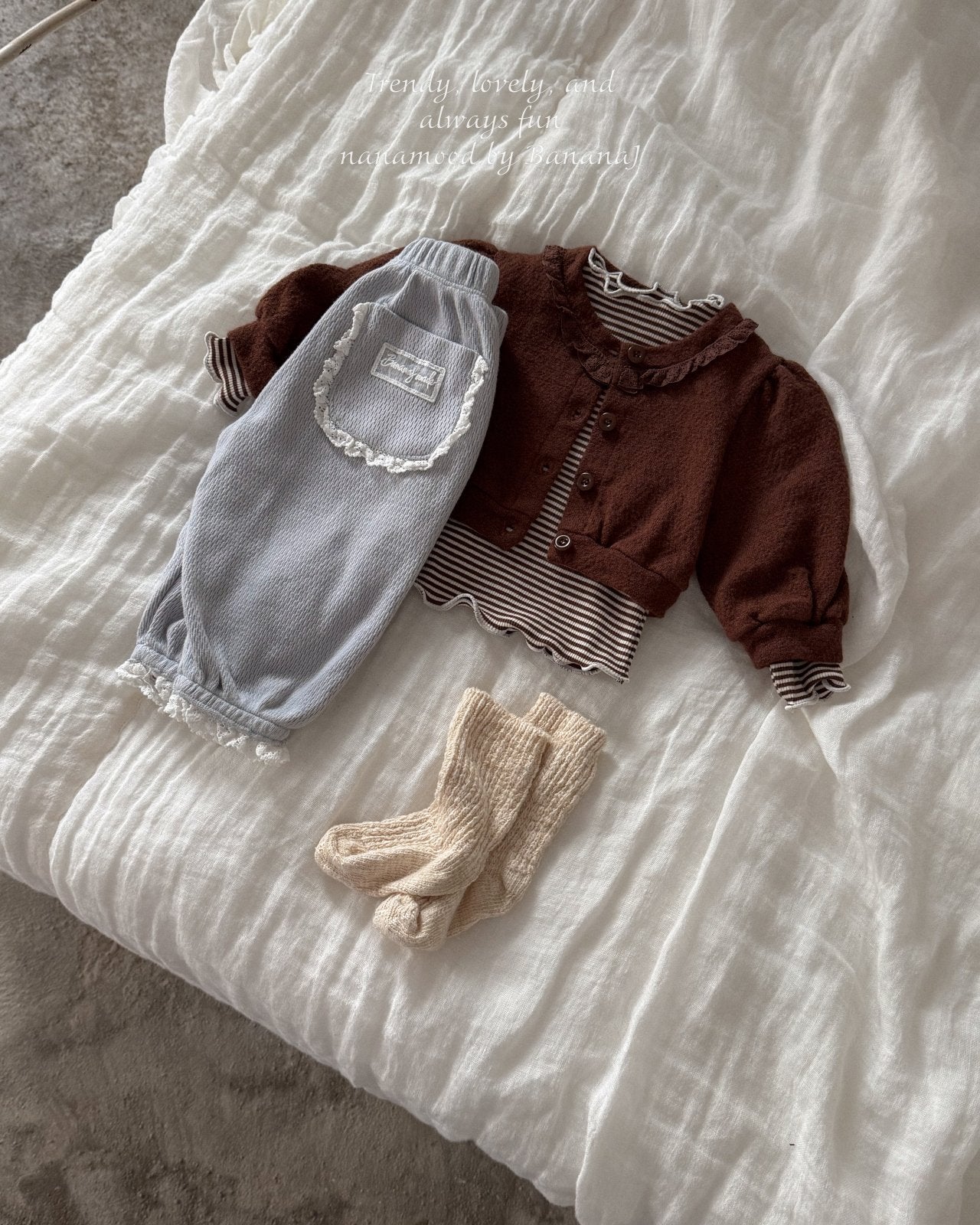［nanamood by BananaJ］Bebe mocha cardigan