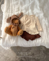 ［nanamood by BananaJ］Bebe knit frill pants