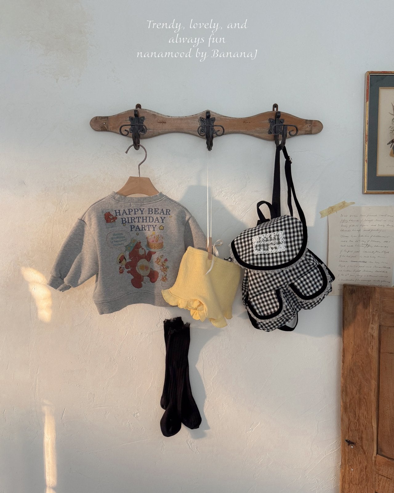 ［nanamood by BananaJ］Bebe knit frill pants