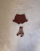 ［nanamood by BananaJ］Bebe knit frill pants