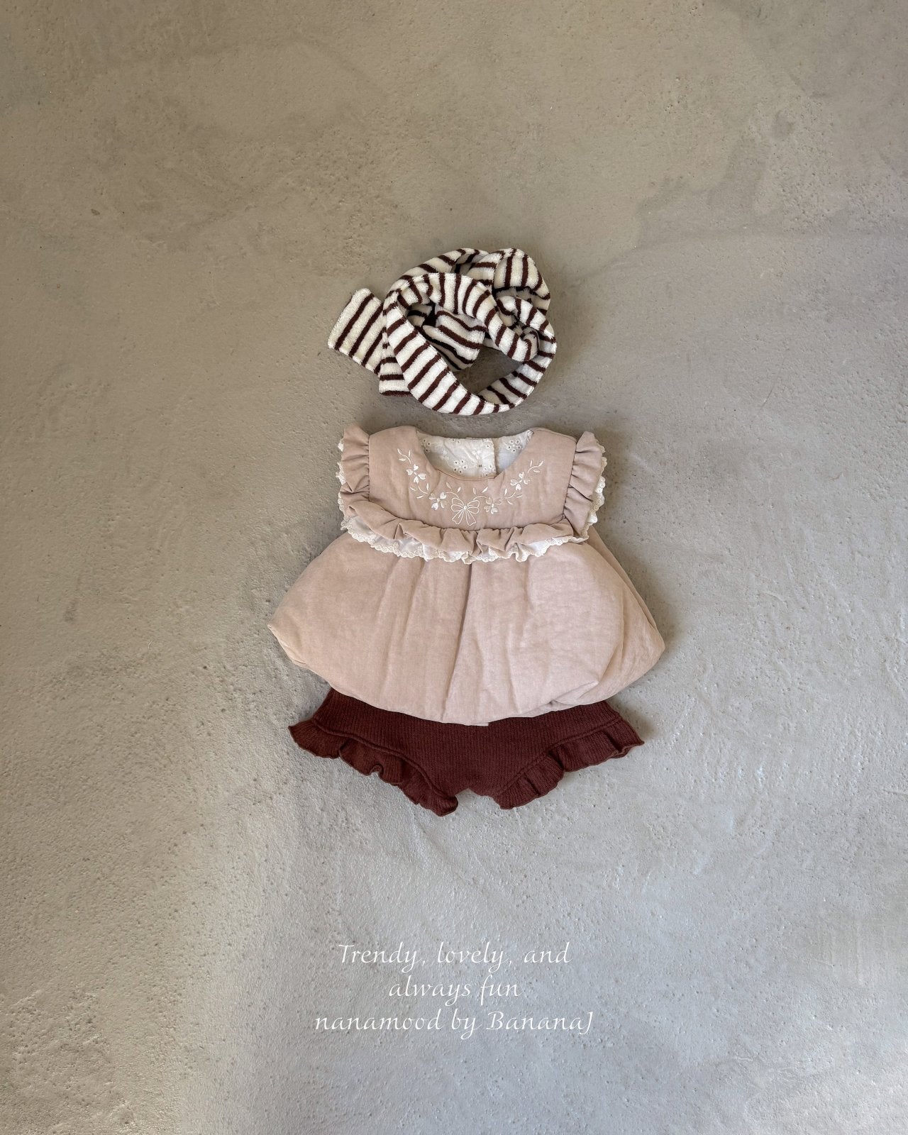 ［nanamood by BananaJ］Bebe knit frill pants