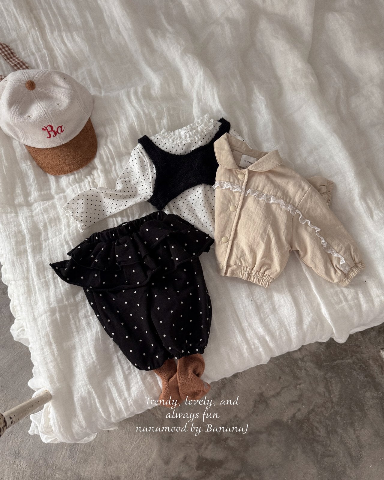 ［nanamood by BananaJ］Bebe lucky bicky tee