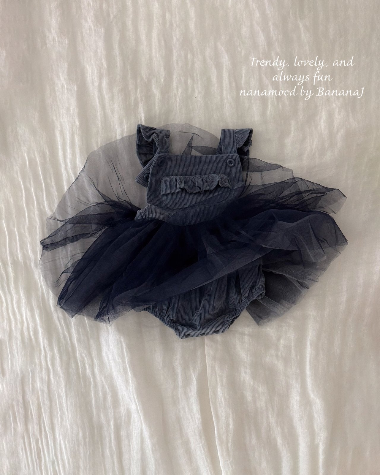 ［nanamood by BananaJ］Bebe tully suspender suit
