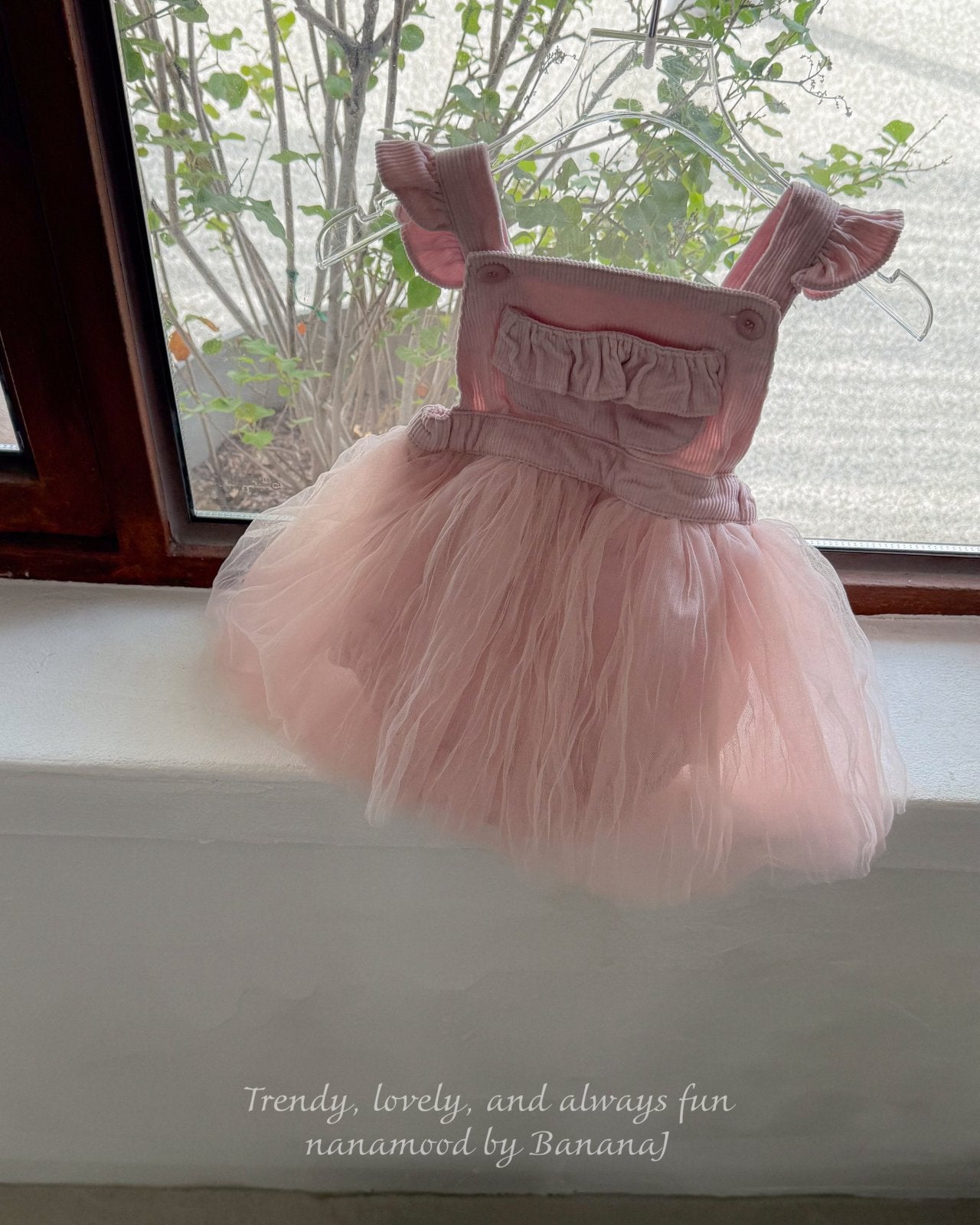 ［nanamood by BananaJ］Bebe tully suspender suit