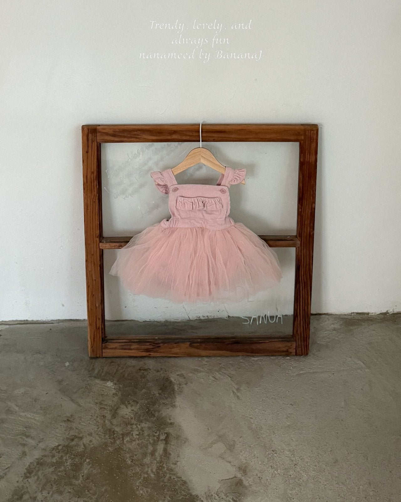 ［nanamood by BananaJ］Bebe tully suspender suit