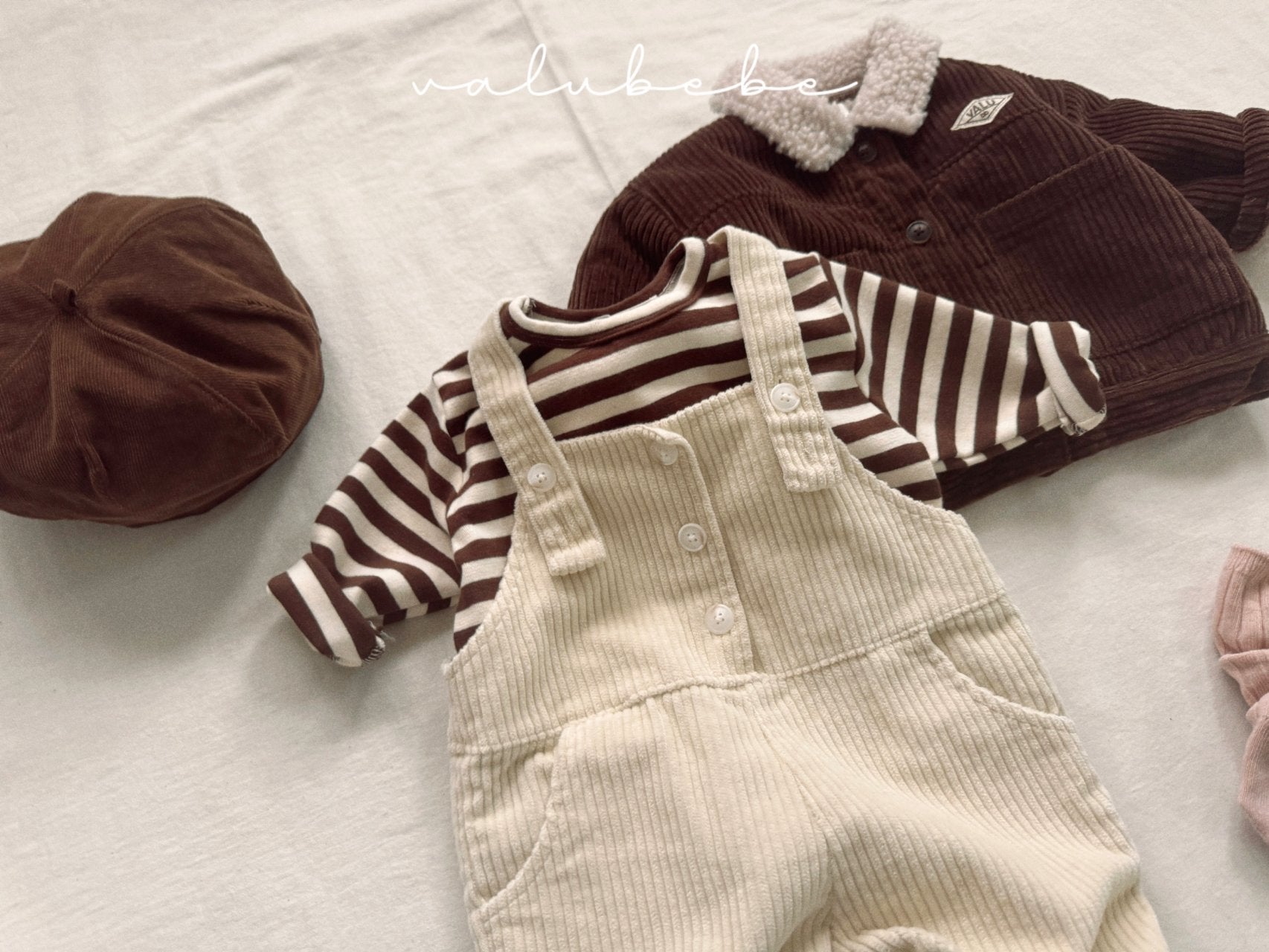 ［valubebe］Corduroy boa jacket (baby & kids)
