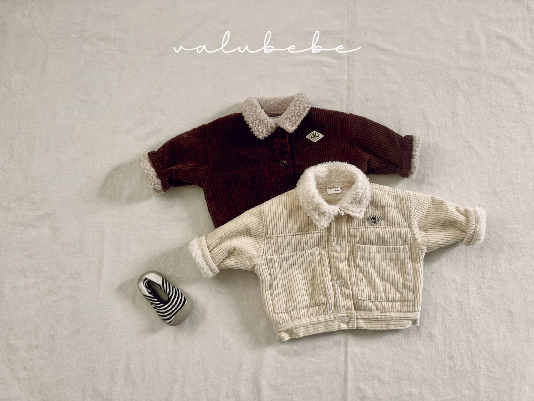 ［valubebe］Corduroy boa jacket (baby & kids)