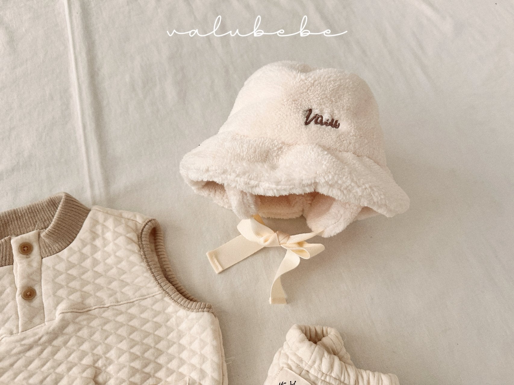 ［valubebe］Fur bucket hat (baby)