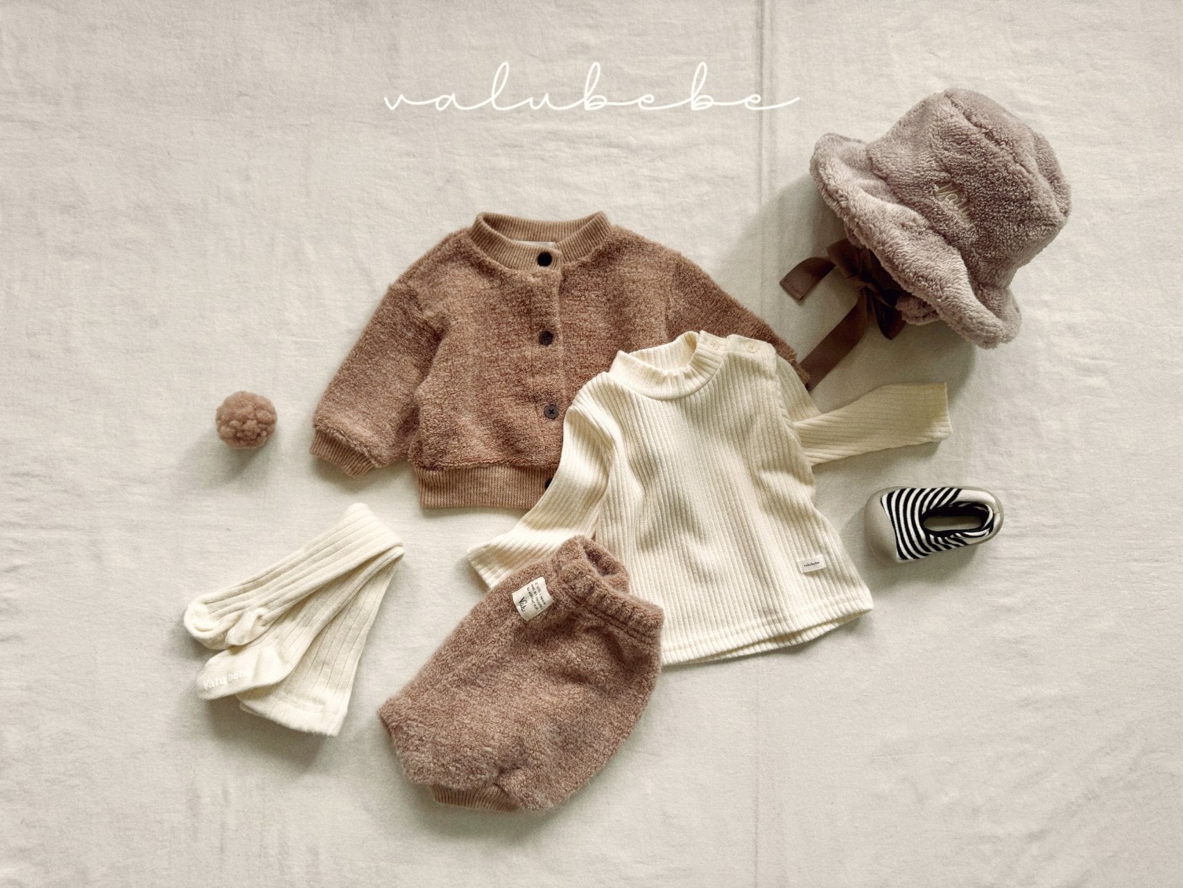 ［valubebe］Fur bucket hat (baby)